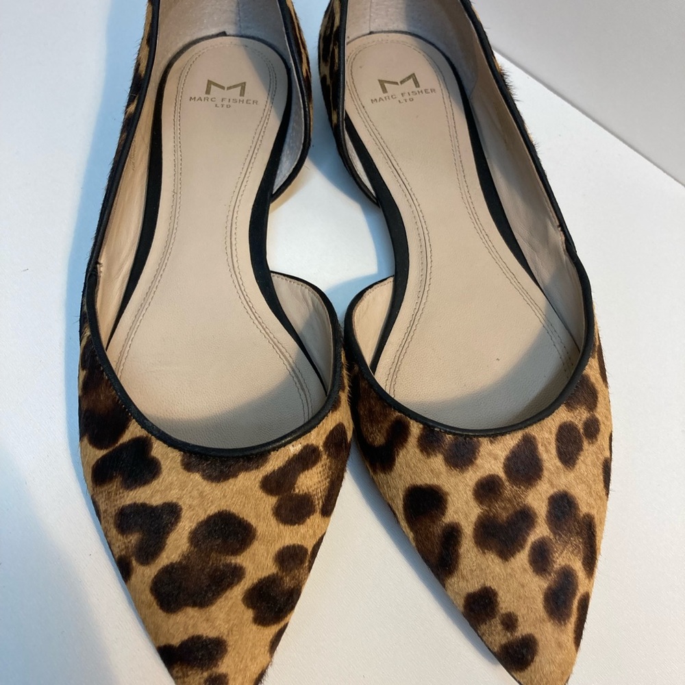 Marx Fisher Leopard Print D’orsay flats